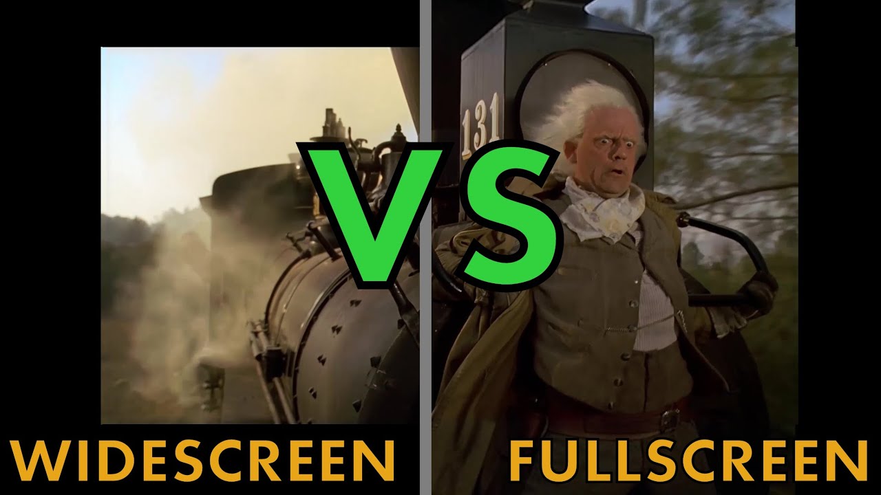 Back to the Future Widescreen and Fullscreen Comparison