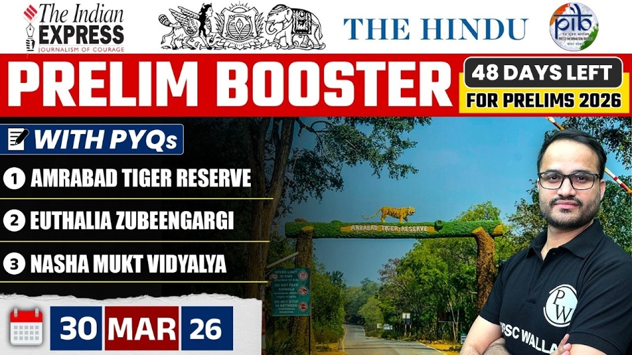 Daily Current Affairs- 30 March 2026 | The Hindu News Paper | Prelim Booster by Rajnikant Sir
