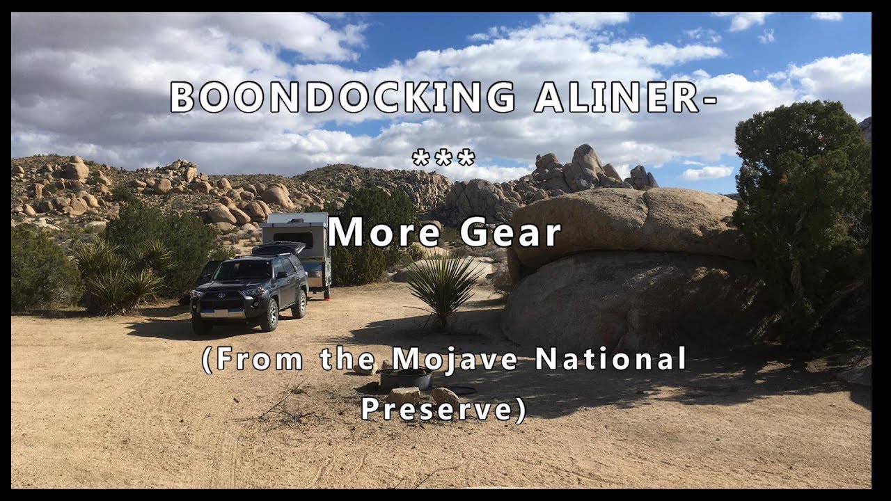 More Aliner boondocking gear (from the Mojave)