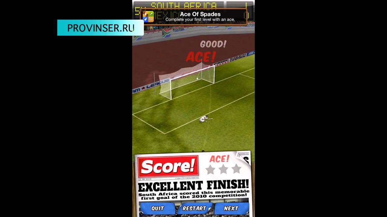 Score! Classic Goals for iOS game play