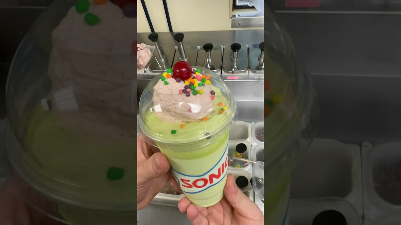 🎄🌟Christmas cream slush🥶#foryou #milkshake #sonic #cream #dessert