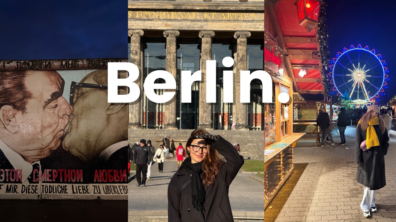 Berlin'de 3 g&uuml;nde 100 Euro harcamak| Yılbaşı Pazarı 🎄, Sokak Lezzetleri 🥨| Berlin Vlog