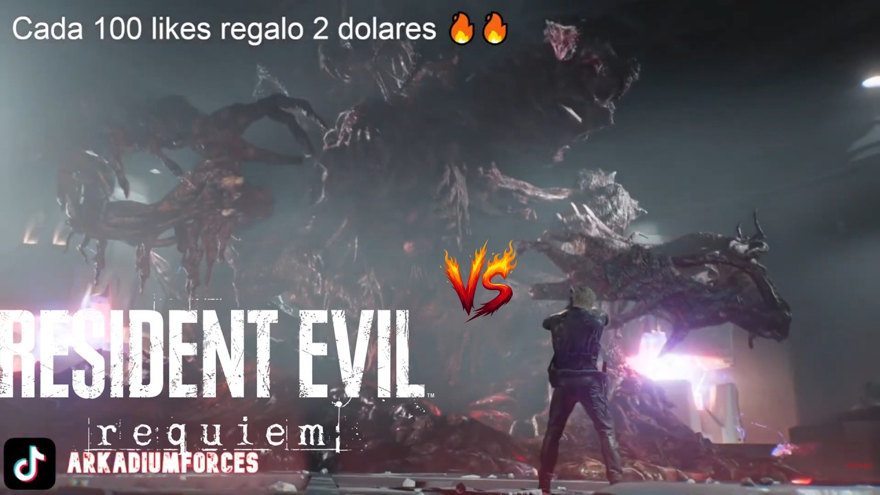Resident Evil Requiem/Batalla jefe final Leon VS Dr Victor Guideon(NEMESIS)/60 FPS 4K/AF