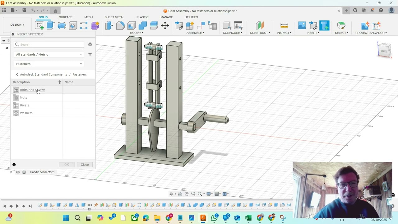 Insert fasteners Autodesk Fusion - Speed up your workflow