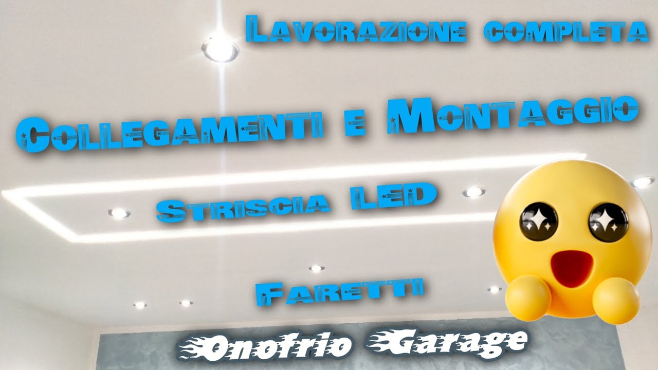 COME REALIZZARE IMPIANTO ILLUMINAZIONE CONTROSOFFITTO lavorazione completa