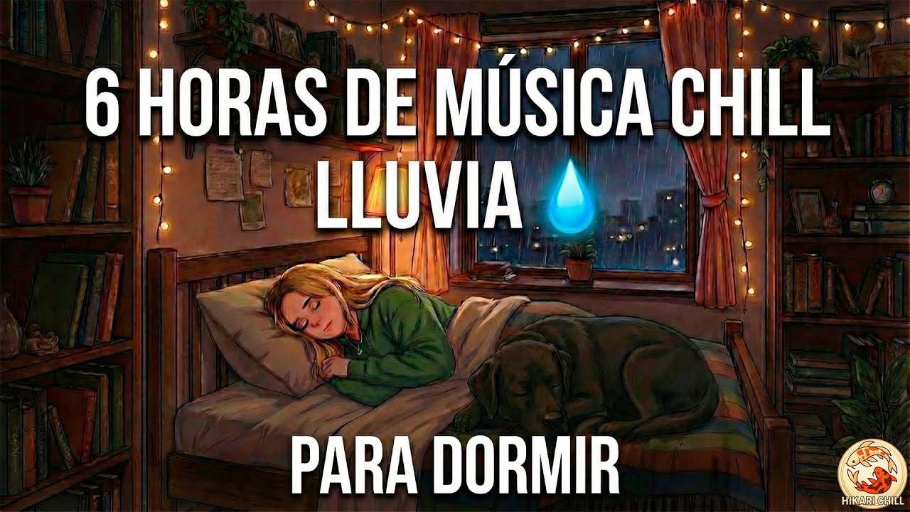 Noche Lluviosa (6 Horas) 🌧️🌙 Lofi Hip Hop & Sonidos de Lluvia para Dormir/Estudiar 💤