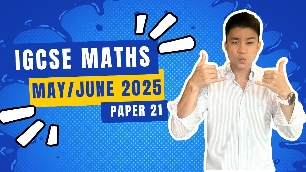 3.  IGCSE MATHS (Extended)| MAY/JUN 2025 v21 | 0580/21/M/J/25 | A STAR MARKING SCHEME ⭐️