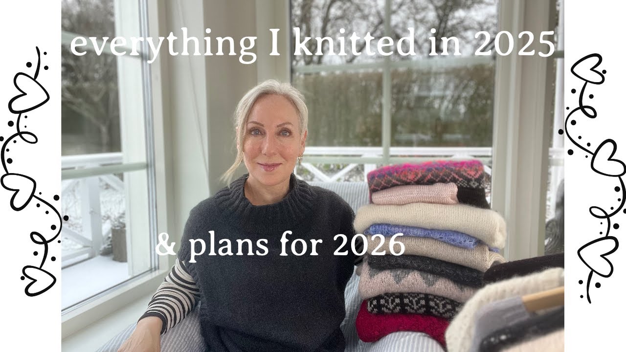A knitting episode (32): Everything I knitted in 2025 + plans for 2026 (incl. 2 new WIPs + 1 new FO)