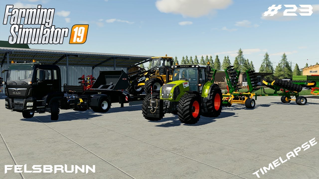 New tractor and equipment | Animals on Felsbrunn | Farming Simulator 19 | Episode 23