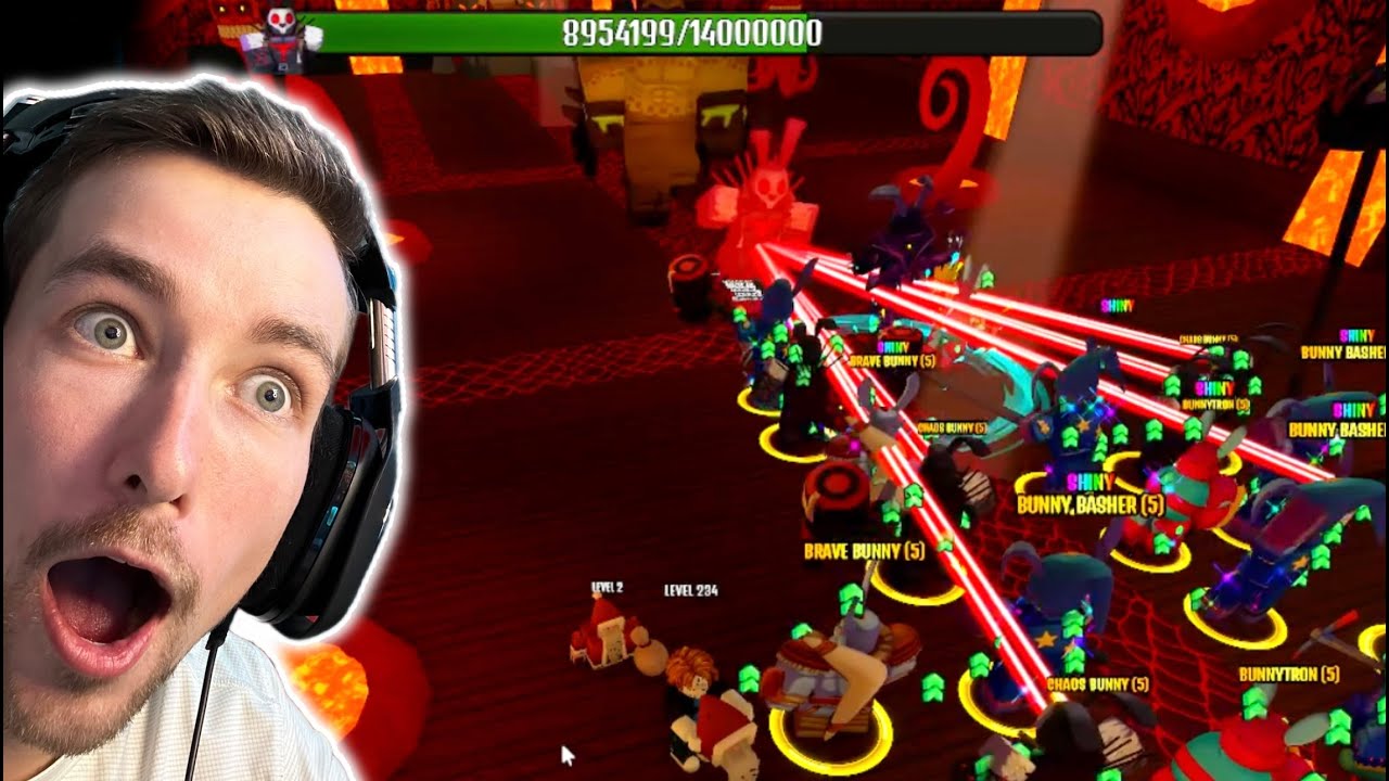 Beating Floor 7 With Only Easter Bunny Hero's (The House TD on ROBLOX)