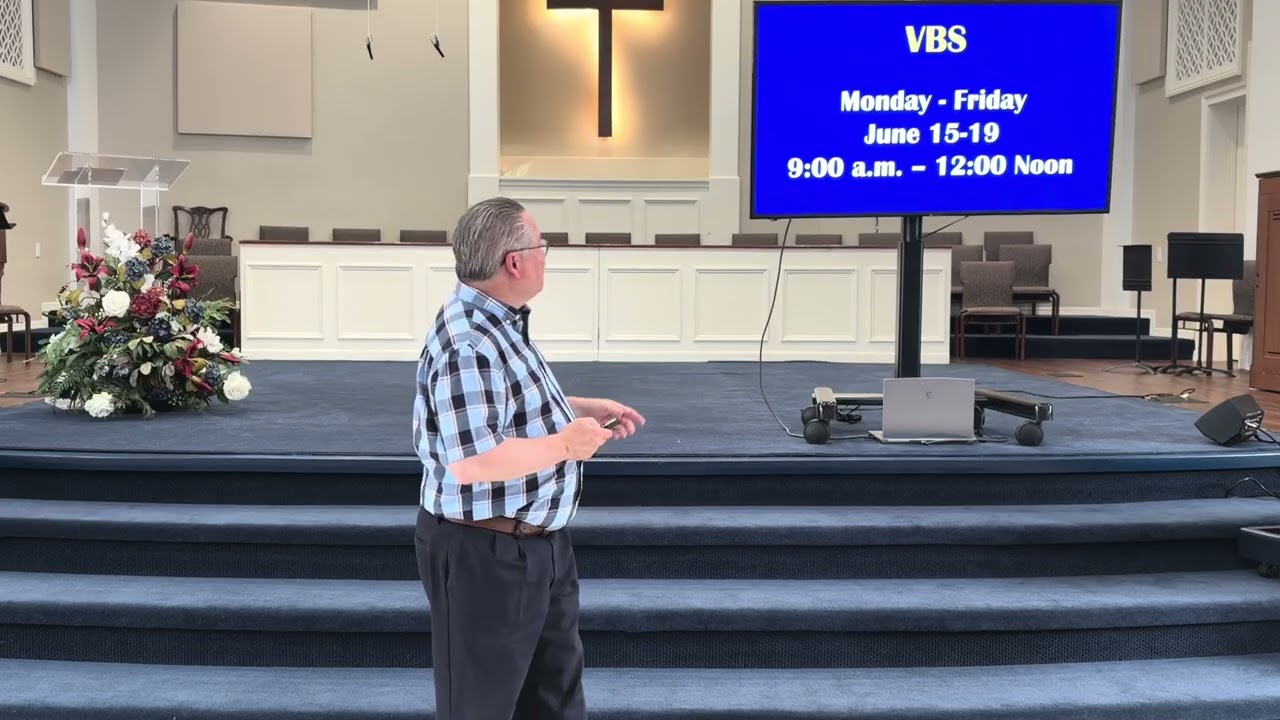 First Baptist church crystal river Announcements  for Sunday 6/7/26 Tim Lantzy explains