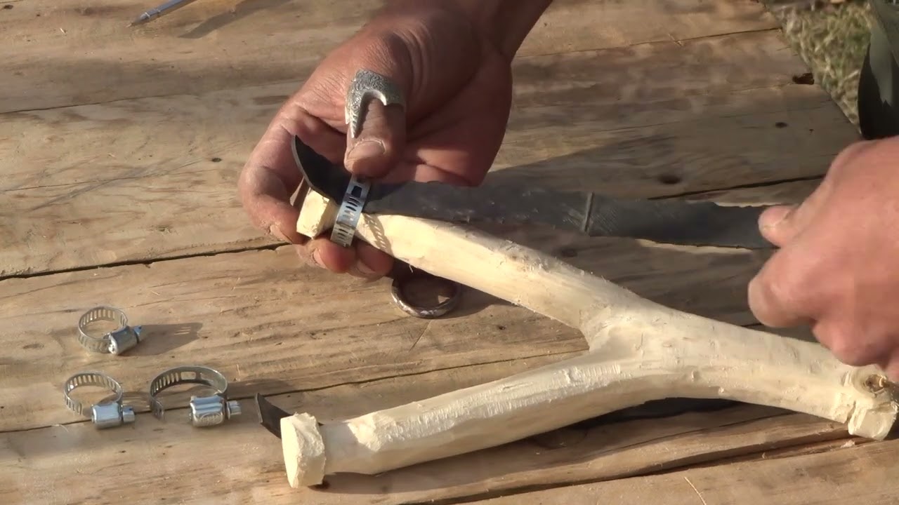how make stone bow/make nice stone bow from wooden