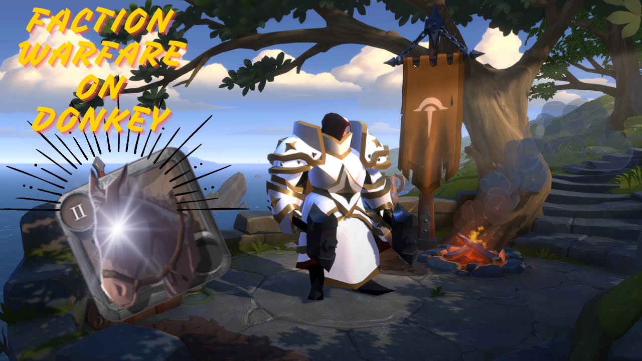 RED ZONE ZVZ FACTION WARFARE ON DONKEY! Albion Online