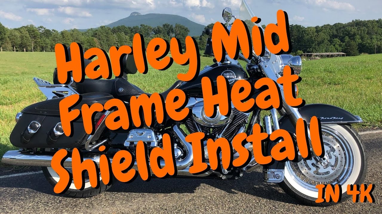 Установка теплового дефлектора средней части рамы Harley