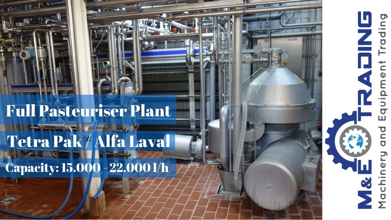 Full Pasteurizer Line with Separator Tetra Pak, Alfa Laval Equipment