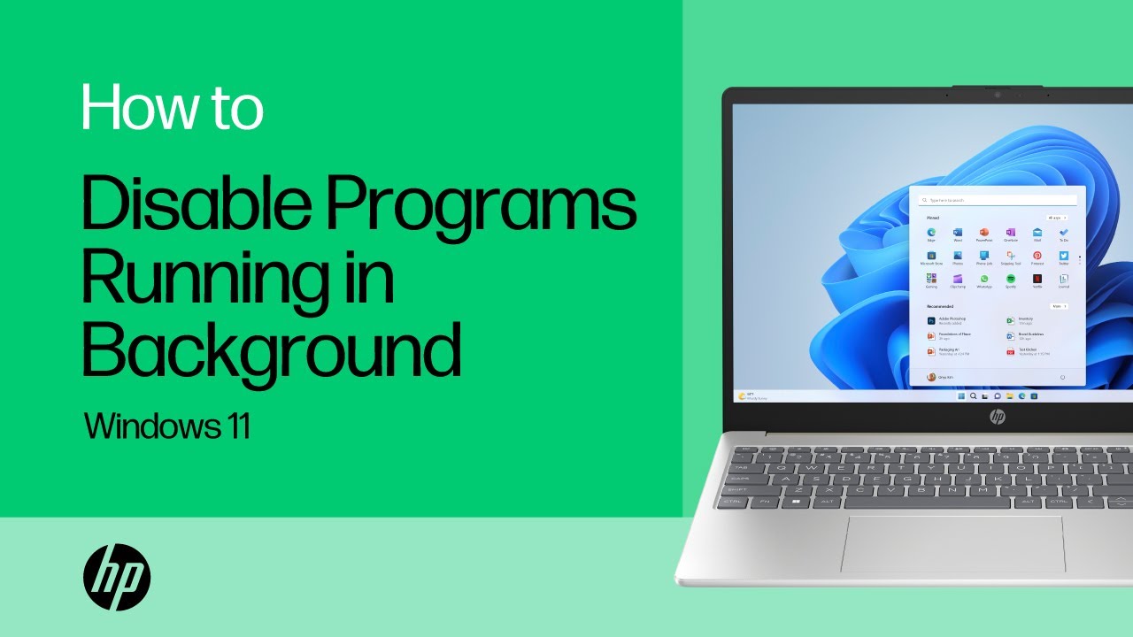 How to disable programs running in the background in Windows 11 | HP Support
