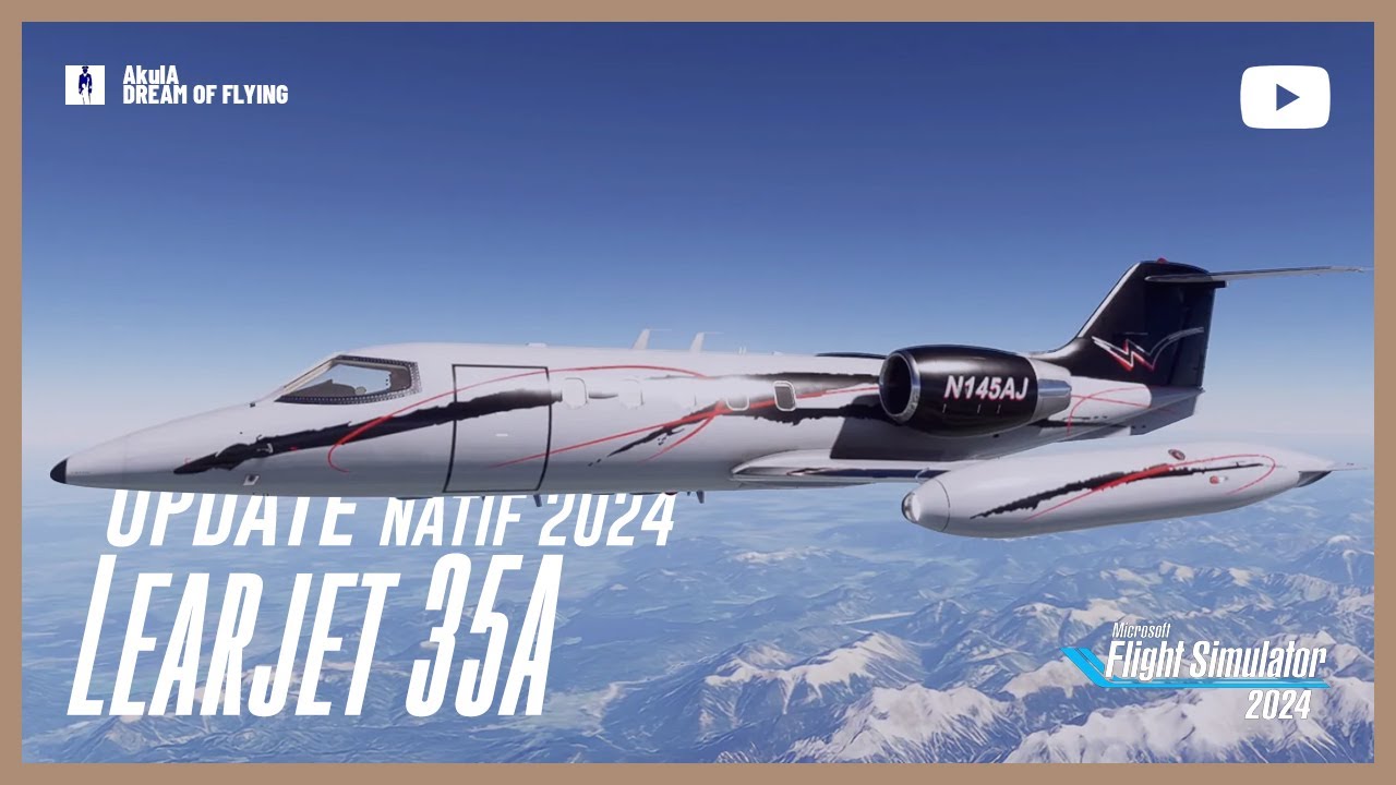 Learjet 35A | Natif FS2024 | Vol complet
