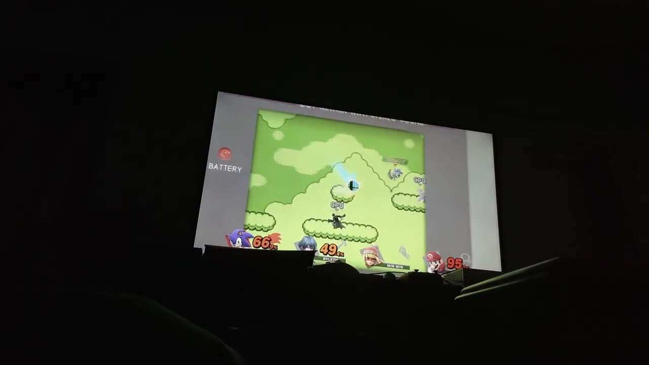 Super Smash Bros Ultimate Sonic vs Male Byleth vs Min Min vs Mario