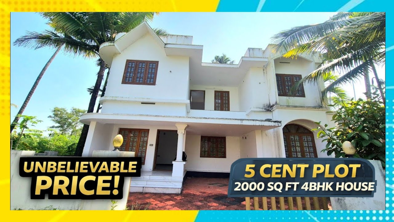 Spacious 4 BHK House | 2000 Sqft | 5 Cent | Thrissur Villas | Bank Loan Available