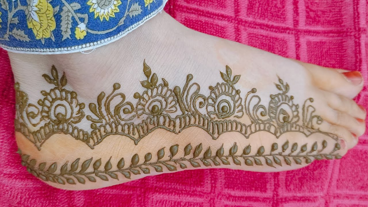 Most Beautiful Feet Mehndi Design | Simple Foot Mehndi Design | Easy Henna Design | Mehndi Design 