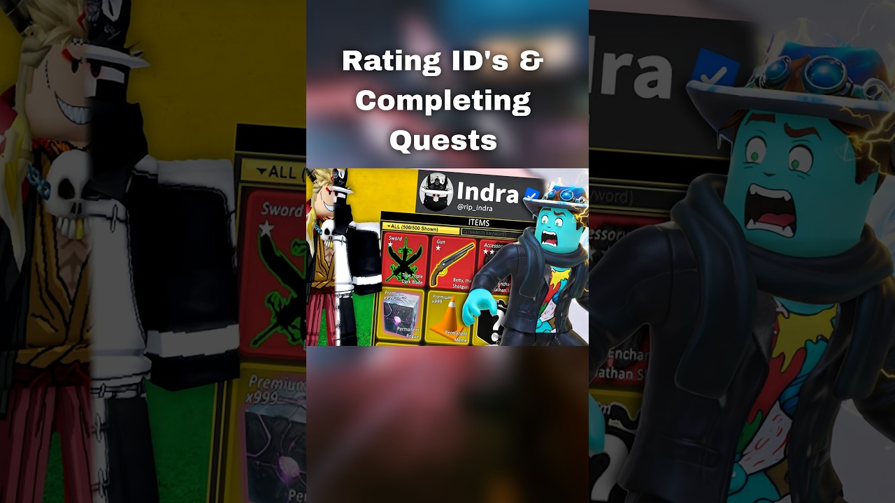 Rating I'D & From Rookie to Blade Legend | Blox Fruits (Portrait) #gaming #shortslive