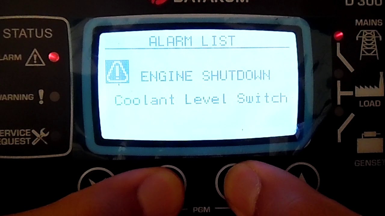 D300 Coolant Level Switch Alarm Fix