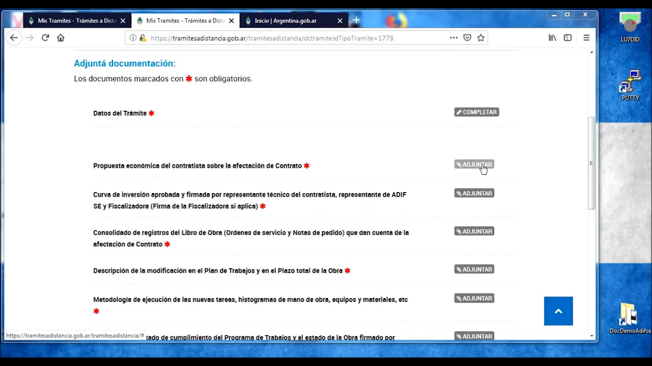 ADIFSE Capacitaci&oacute;n TAD Variaciones de Contratos