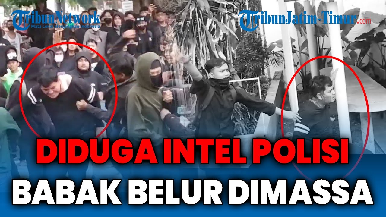 Seorang Pria Diduga Intel Polisi Jadi Sasaran Amukan Massa Aksi Demo Tolak UU TNI di Surabaya