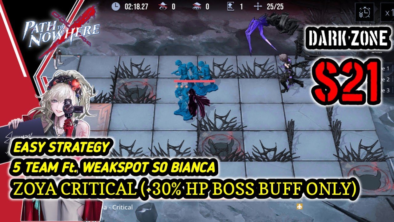 Path To Nowhere | Dark Zone S21 Zoya Critical Easy Strategy 5 Team Ft Low Shackle Weakspot