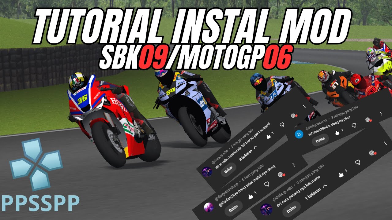 Cara Instal Mod MotoGP 25 Di Game SBK 09/MotoGP 06 PPSSPP Android