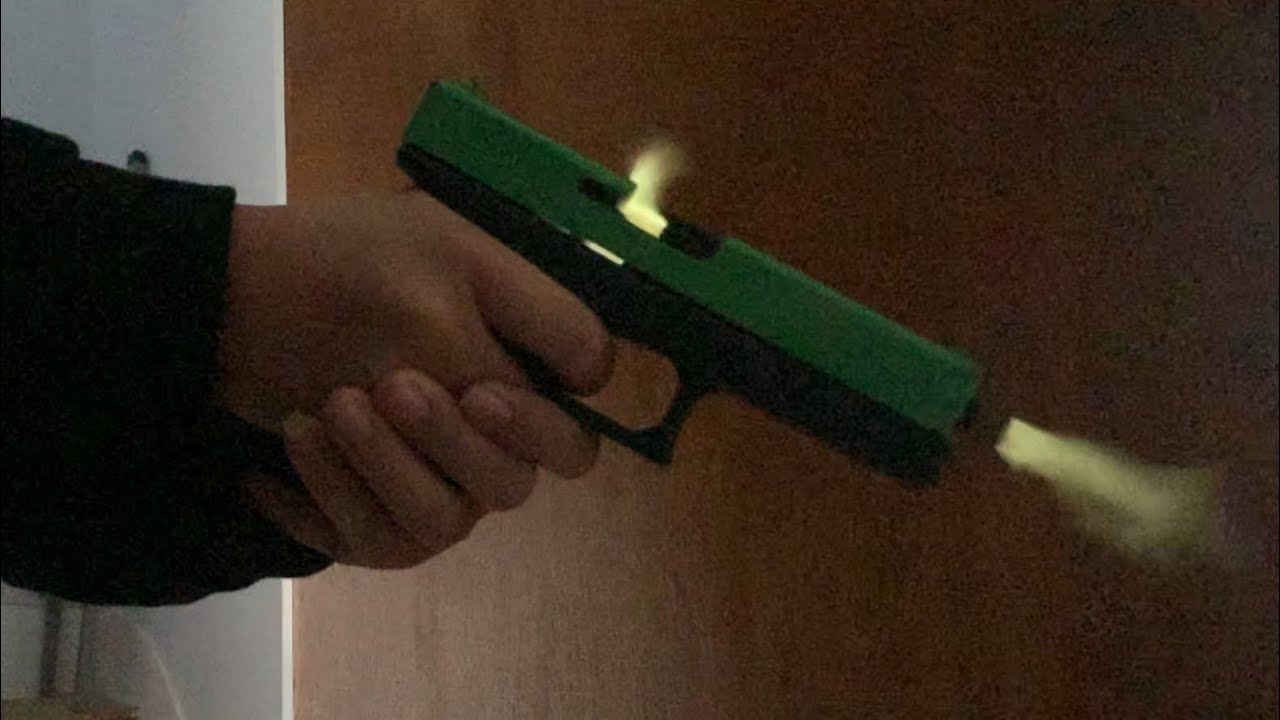 Glock 17 cap gun firing compilation | firing demo | Gun Garden