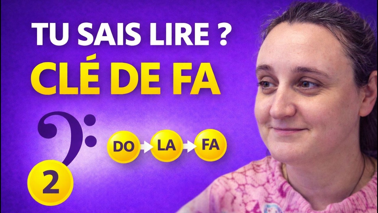 lecture cle de fa, exercice 2 🎹