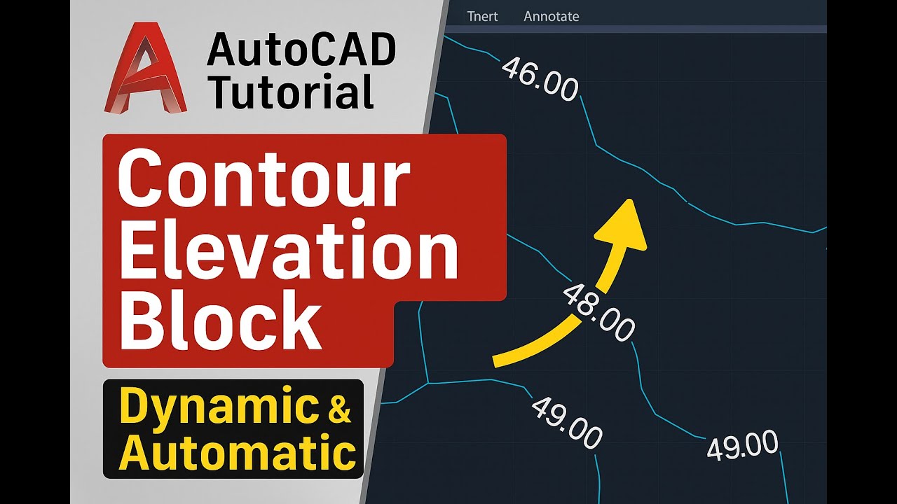 autocad contour elevation