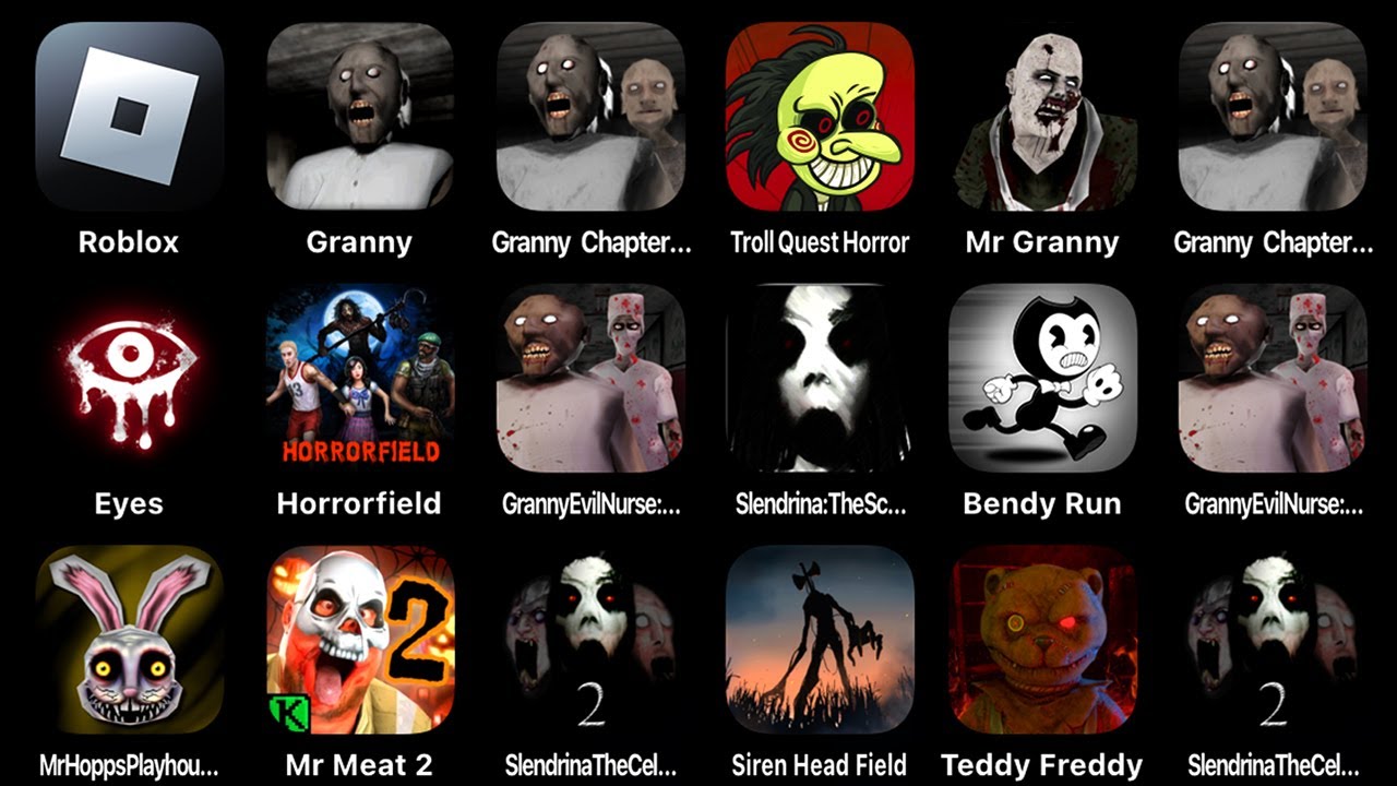 Roblox, Granny, Granny Chapter Two, Troll Quest Horror, Mr Granny, Eyes, Horror Field, Granny...