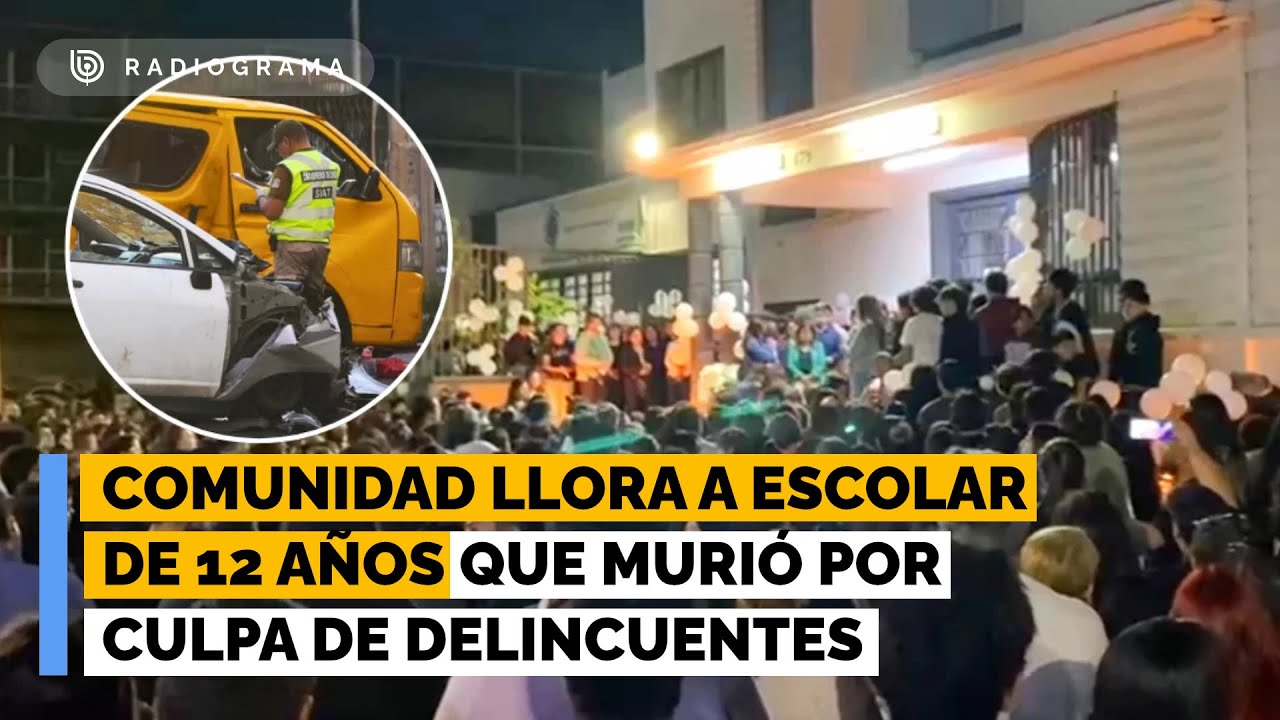 Comunidad llora a escolar de 12 años que murió por culpa de delincuentes