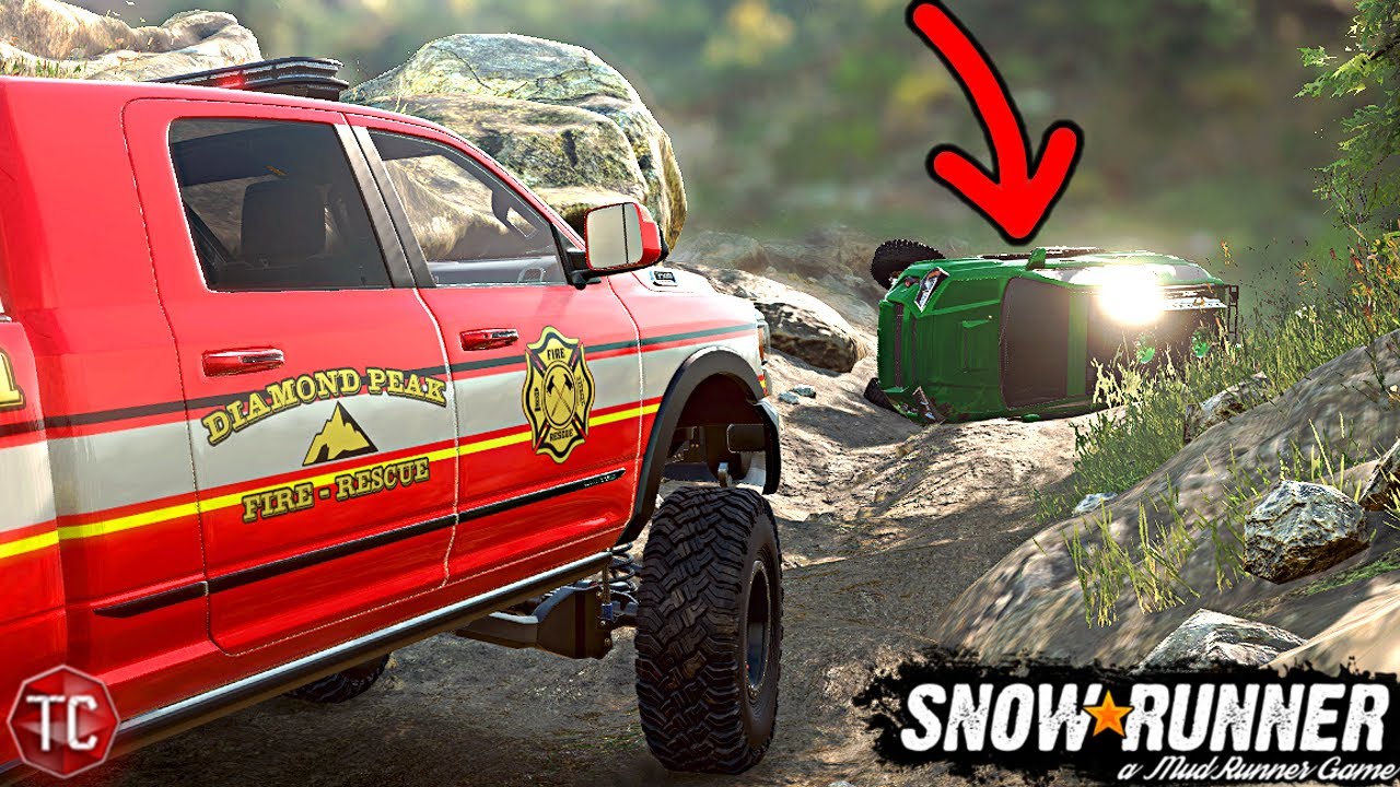SnowRunner: FLIPPED Toyota 4-Runner RESCUE! Recovery RP