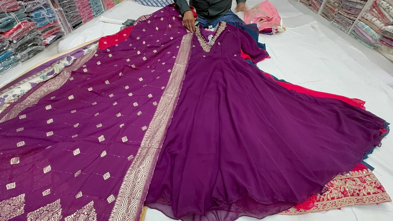 Chickpet Wholesale Budget Friendly Umbrella Kurtis, Gowns & Sharara sets.Single piece courier avail.