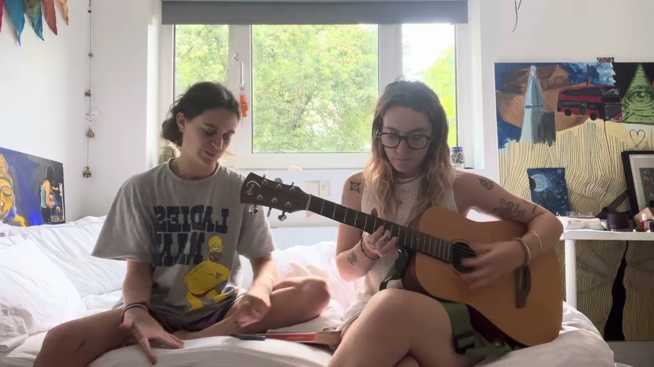 Playing singing game