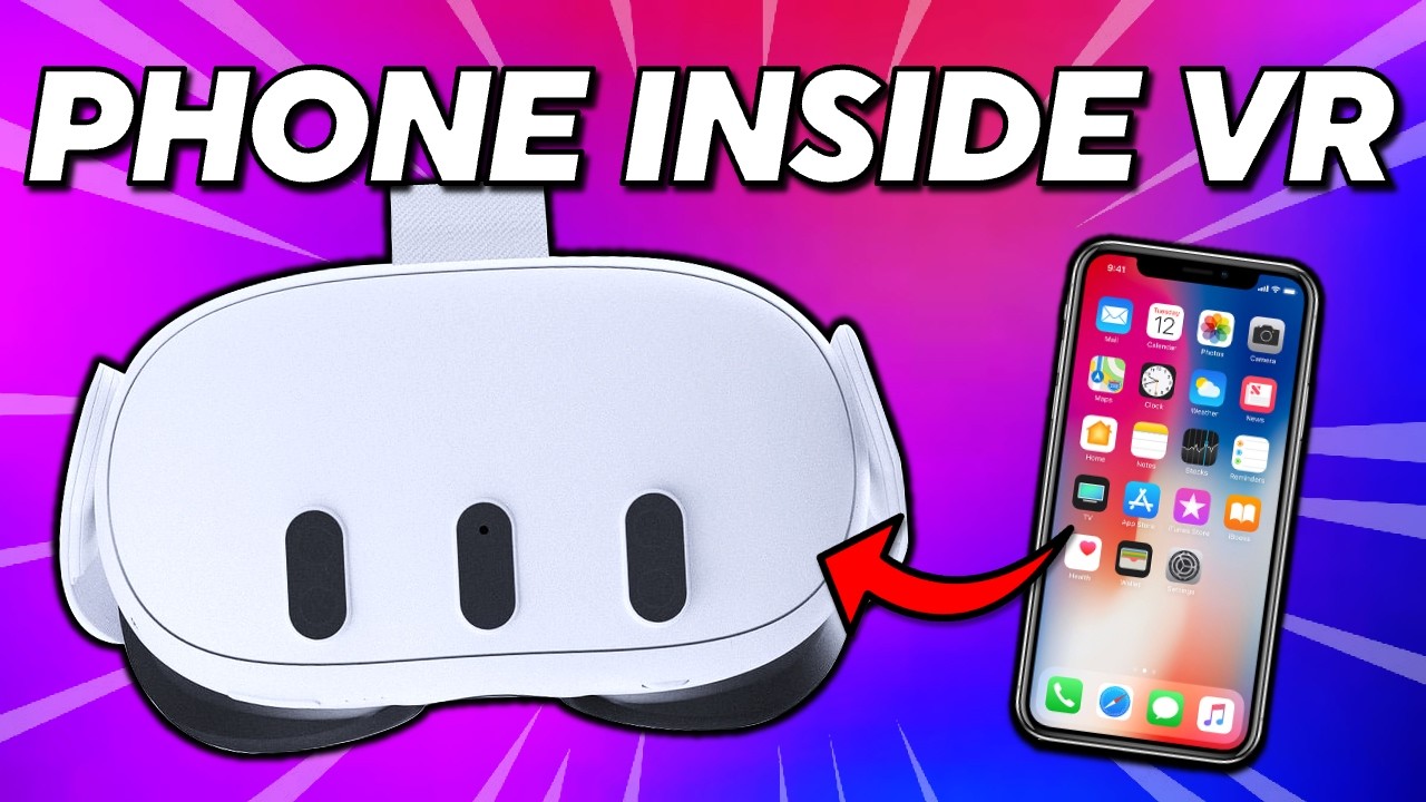 How to put your Phone Screen in VR on Meta Quest 3! Airplay & Cast