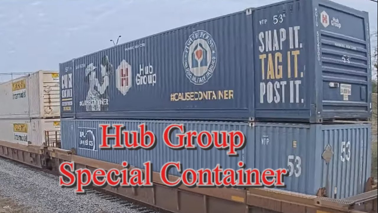 KCS Train with Hub Group Special Container Helping Military & Veterans