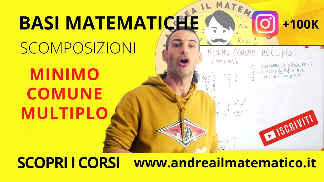 MINIMO COMUNE MULTIPLO (1) - BASI MATEMATICHE