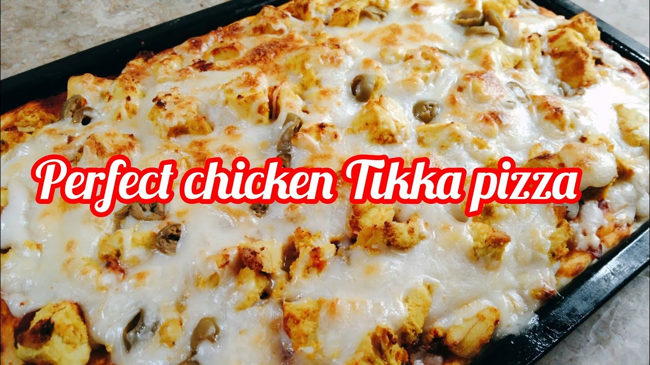 Perfect homemade chicken Tikka pizza| pizza dough recipe| chicken pizza by sabeen rathore