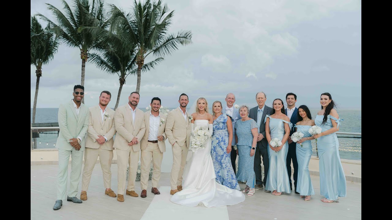 Wedding at Dreams Riviera Cancun – Oceana Rooftop Ceremony & Pool Terrace Reception