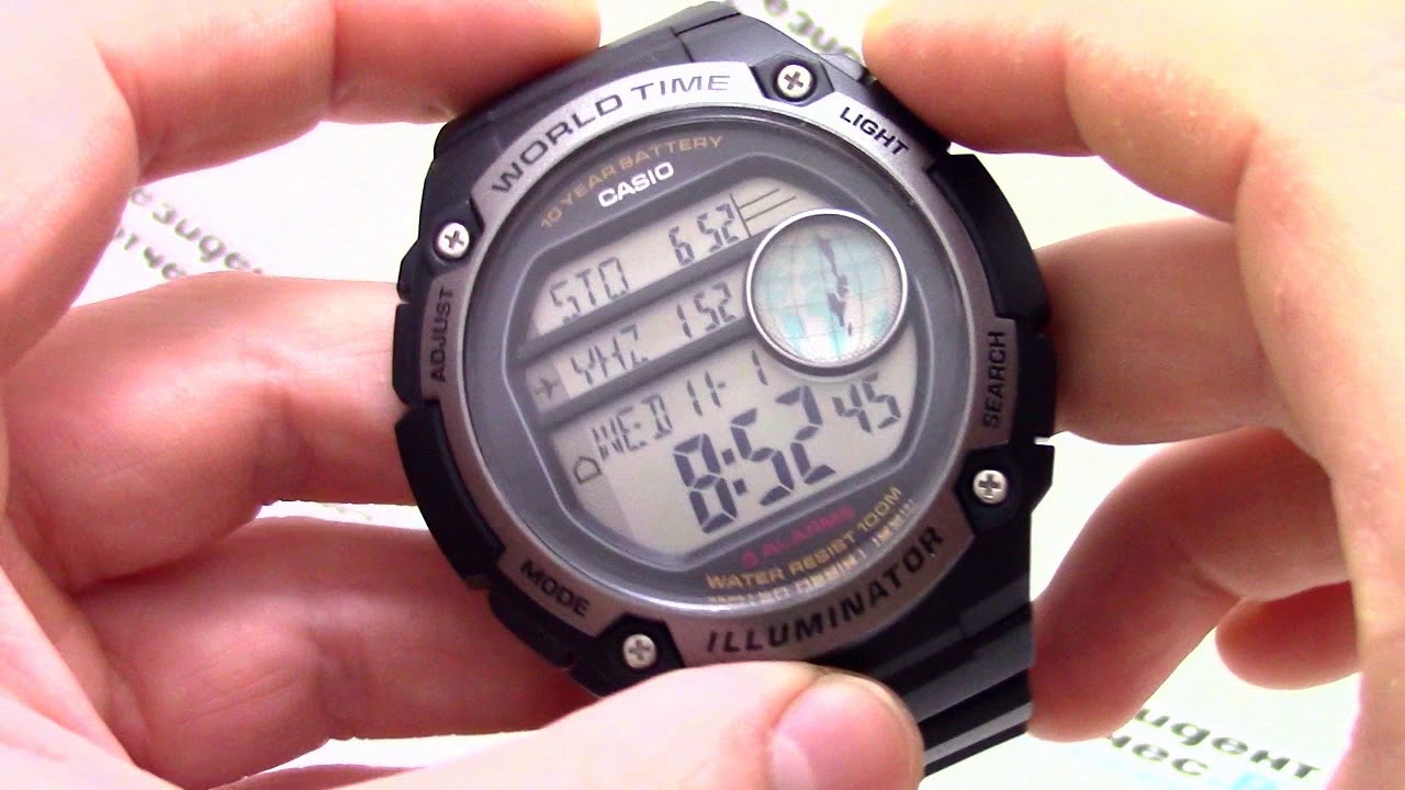 Часы Casio Illuminator AE-3000W-1A - видео обзор от PresidentWatches.Ru