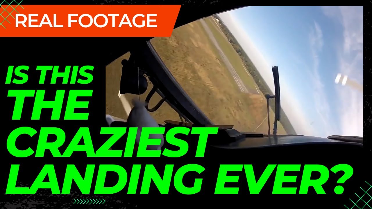 Skilled Pilot does Crazy Landing - Is this the CRAZIEST LANDING EVER?