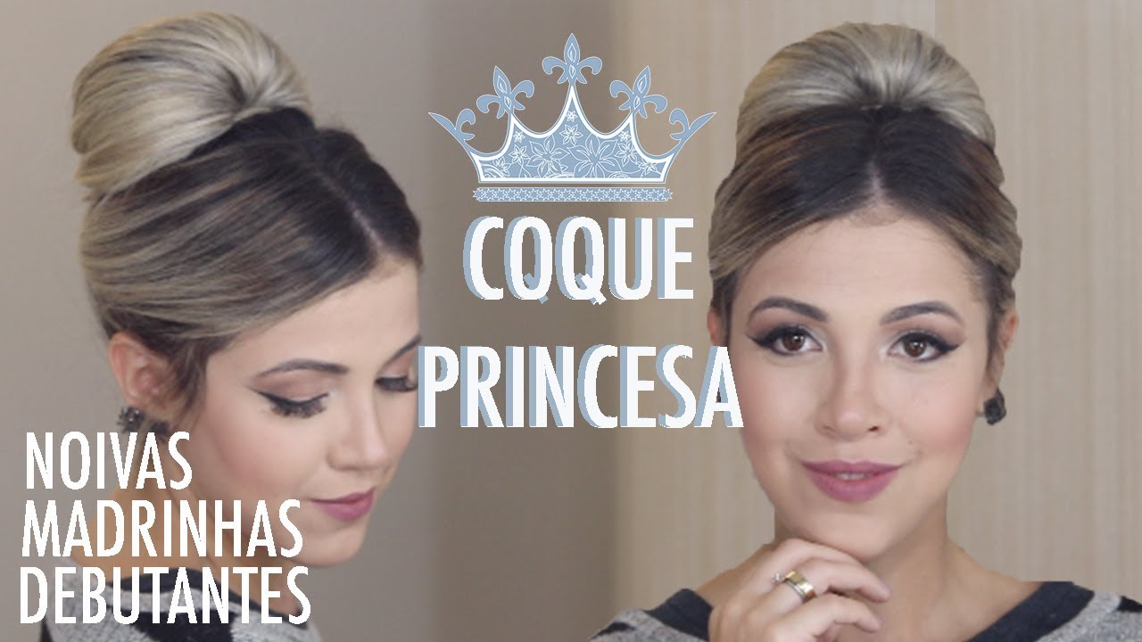 Penteado para festas - Coque Princesa