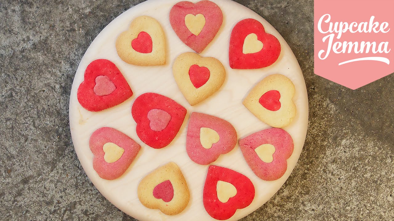 Valentine's Heart Cookie Recipe | Cupcake Jemma