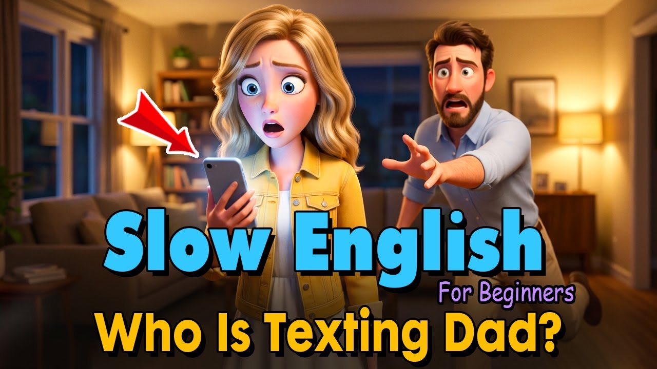 Who Is Texting Dad? | Easy English Listening Practice Story (A1-A2 Level)