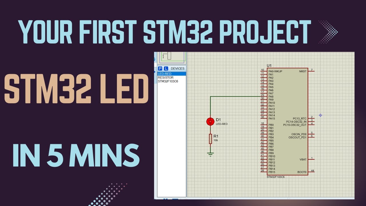 Beginner STM32 LED Blinking Project: Full Working Simulation