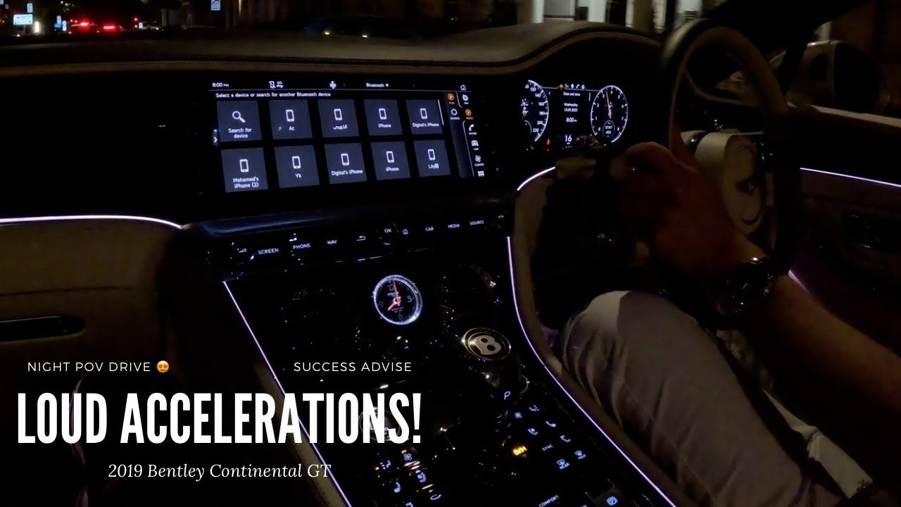 2019 Bentley Continental GT *Night Drive In London!!*